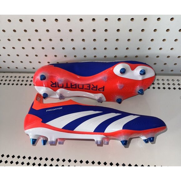 Adidas Predator Elite Laceless SG Mens Soccer Cleats Size 10.5 Blue IF6318 - Picture 5 of 13